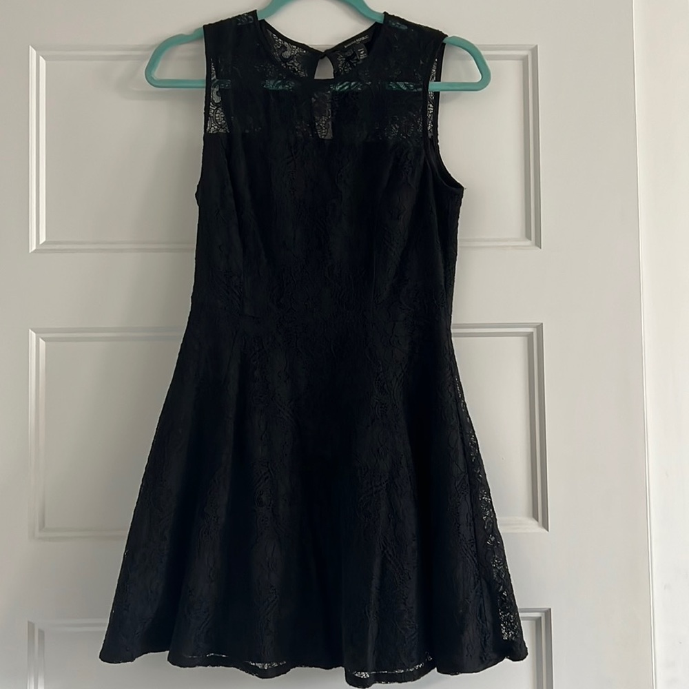 Banana Republic black lace dress